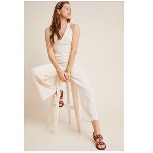 EUC Anthropologie Demi Textured Jumpsuit